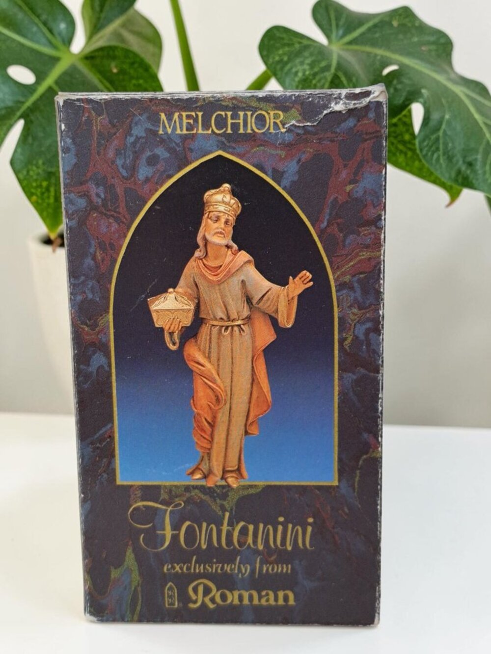 Vintage Fontanini Wiseman Melchior Figure Wisemen Nativity Scene Christmas Italy